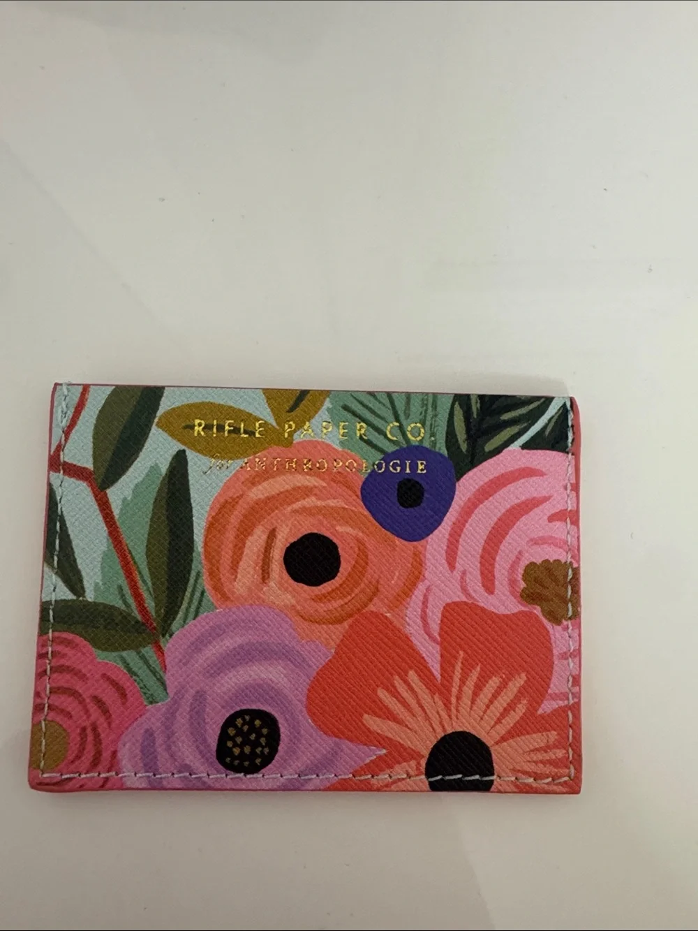 Rifle Paper Co. Floral Card Holder in Pink, Yellow, Green, Blue, Purple